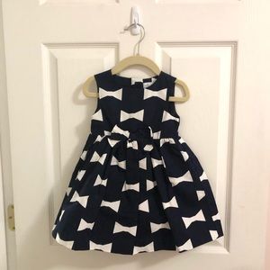 Kate Spade for Baby Gap Navy Blue Bow Dress